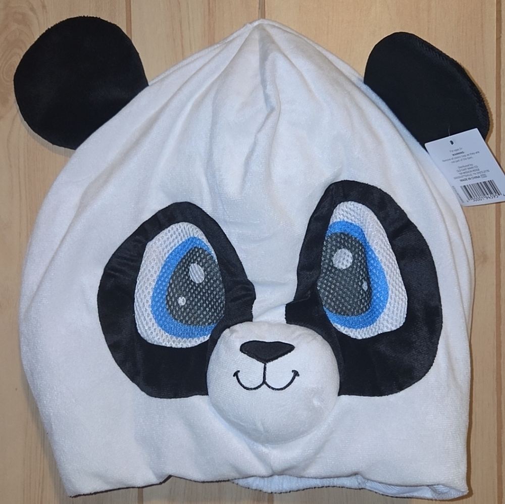 Panda Halloween Mask Kids OS 3+ Soft Overhead Mascot